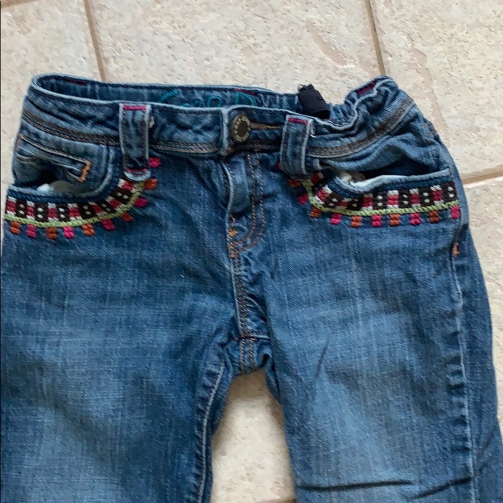 GAP kids jeans with boho detail
